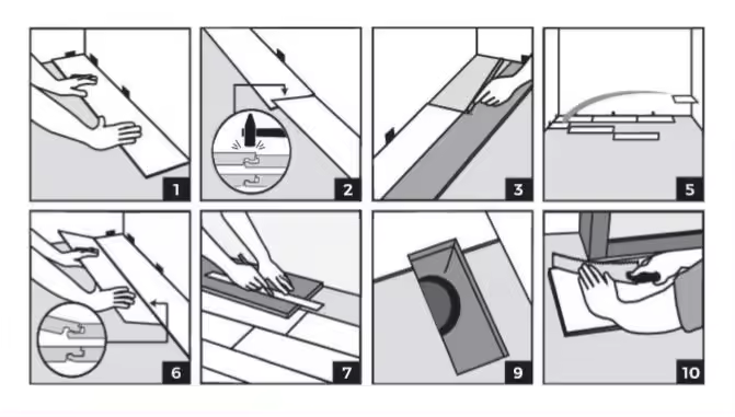 Installation Instructions of SPC Click Lock flooring