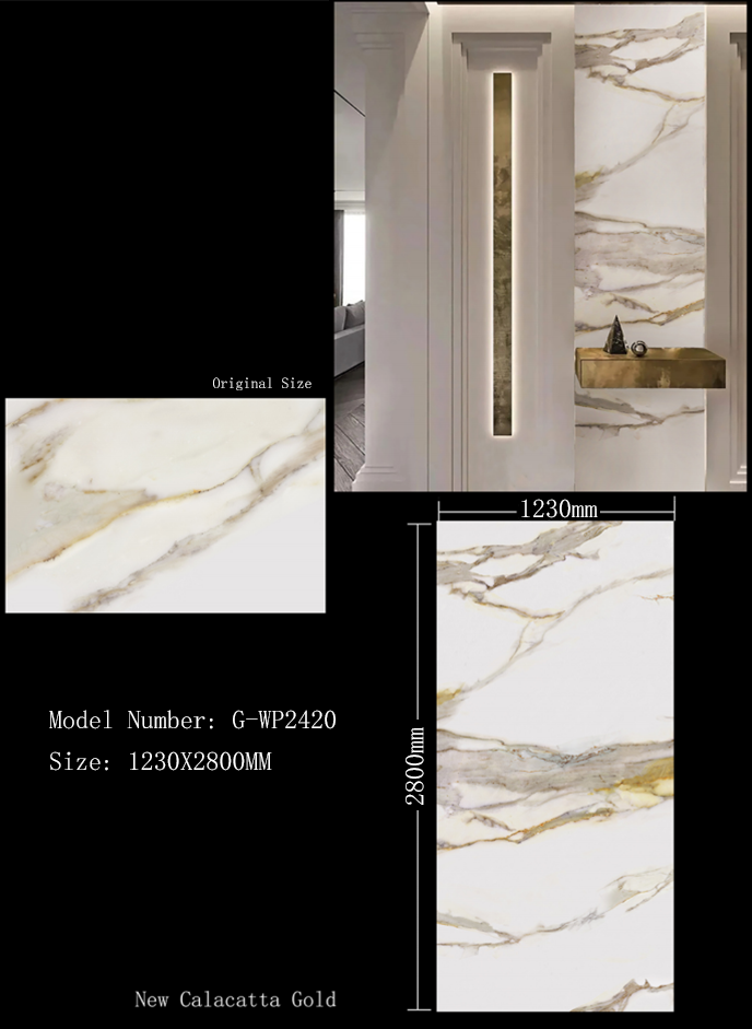 2800*1230*3mm Indoor Waterproof SPC UV Wall Panel G-WP2420 2800*1230*3mm Indoor Waterproof SPC UV Wall Panel G-WP2420
