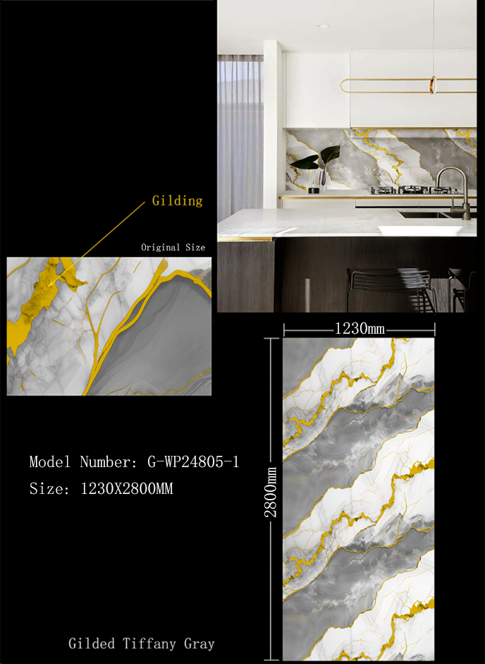 2800*1230*3mm Indoor Waterproof SPC UV Wall Panel G-WP24805-1 2800*1230*3mm Indoor Waterproof SPC UV Wall Panel G-WP24805-1