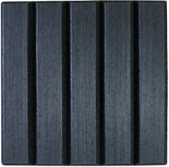 GL-AB02 Square Acoustic Black Wood Slat Wall Panels