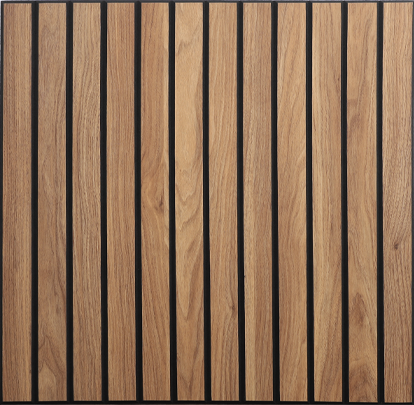 GL-AB04 Square Acoustic Oak Wood Slat Wall Panels